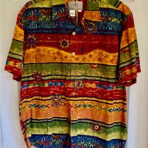 TERRITORIAL AHEAD..Colorful Patterned Men's Shirt